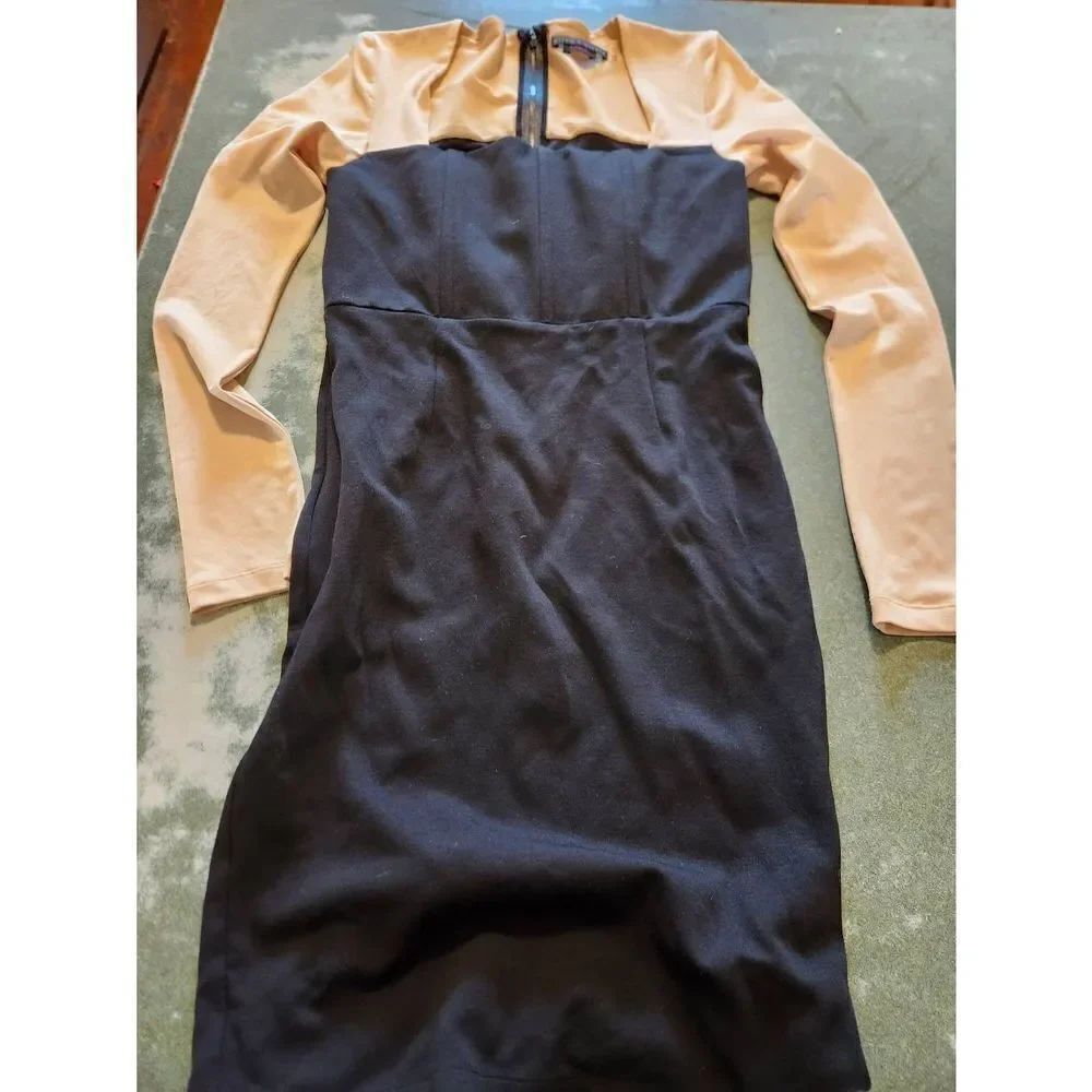 Alice+Olivia black&tan dress sz 8